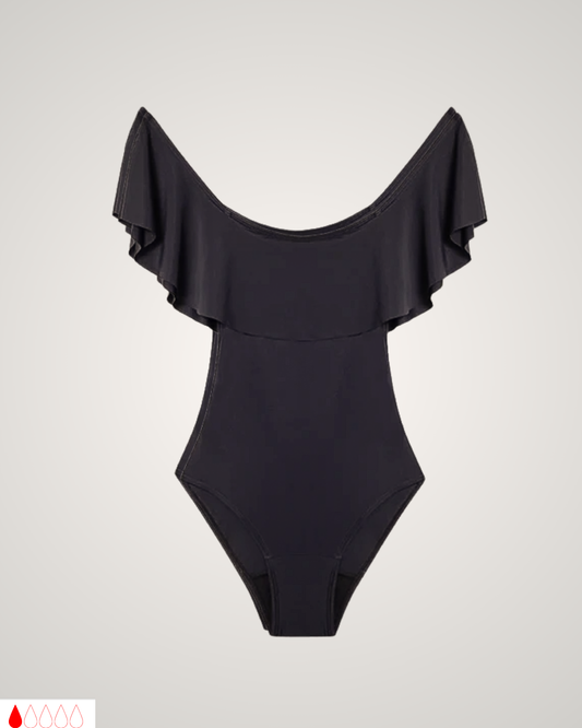 Menstruatie badmode | Off-shoulder